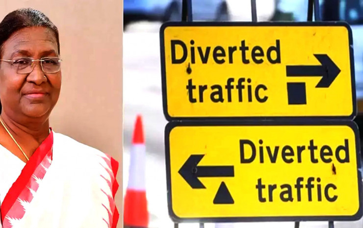 राष्ट्रपति द्रौपदी मुर्मू का लखनऊ दौरा: ट्रैफिक व्यवस्था पर नजर